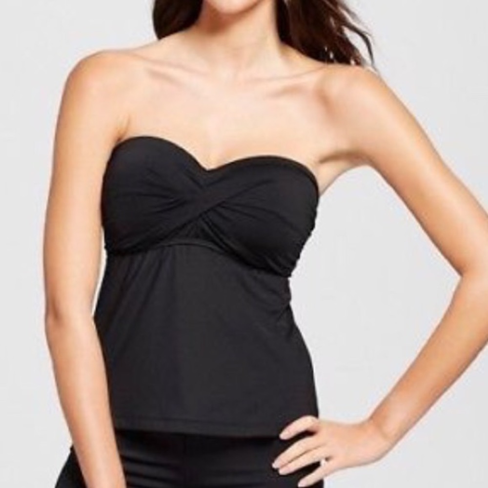 Mossimo Twist Bandeu Tankini Top